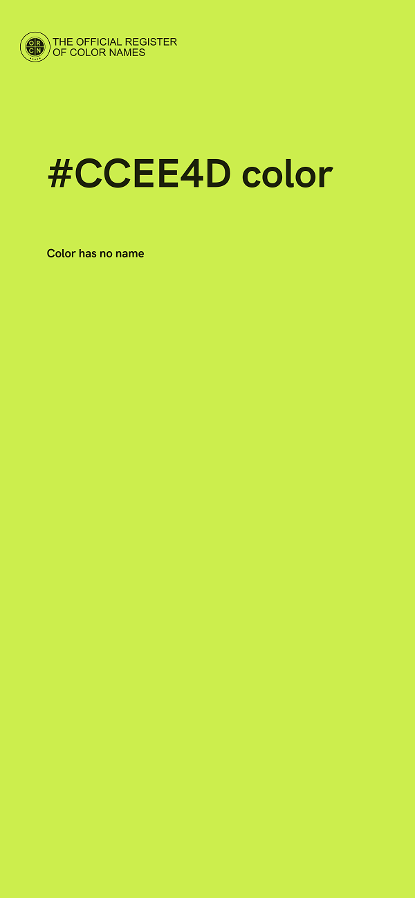 #CCEE4D color image