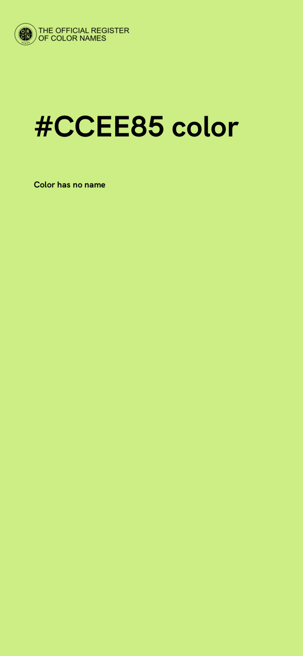 #CCEE85 color image
