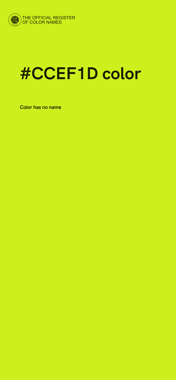 #CCEF1D color image