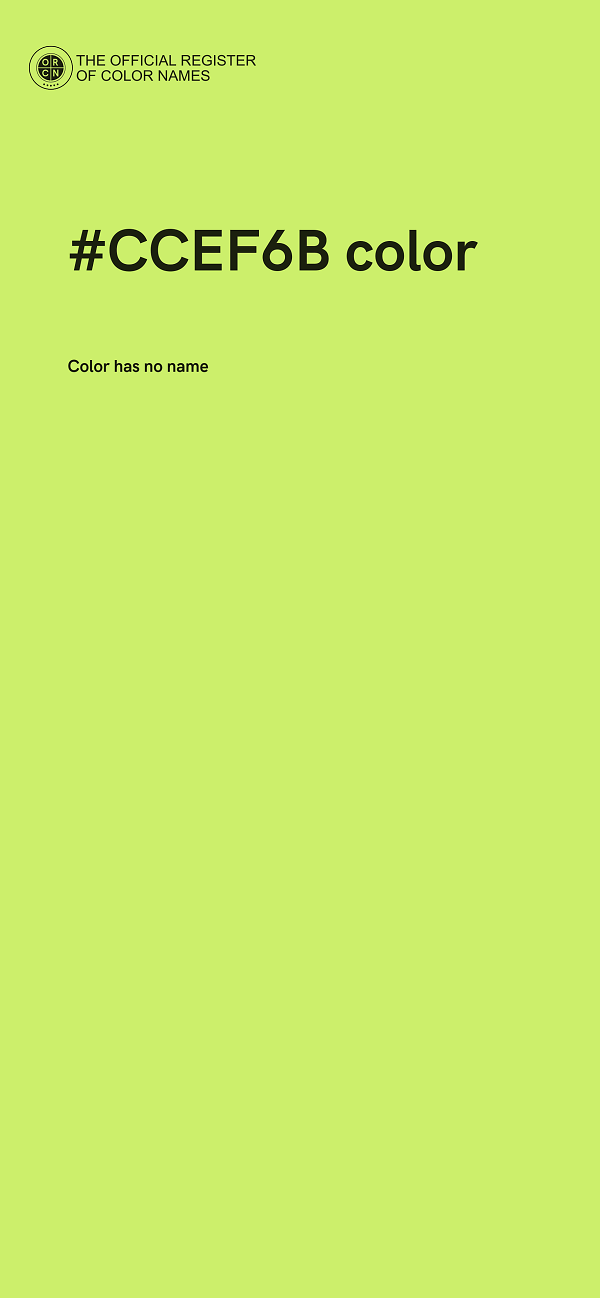 #CCEF6B color image