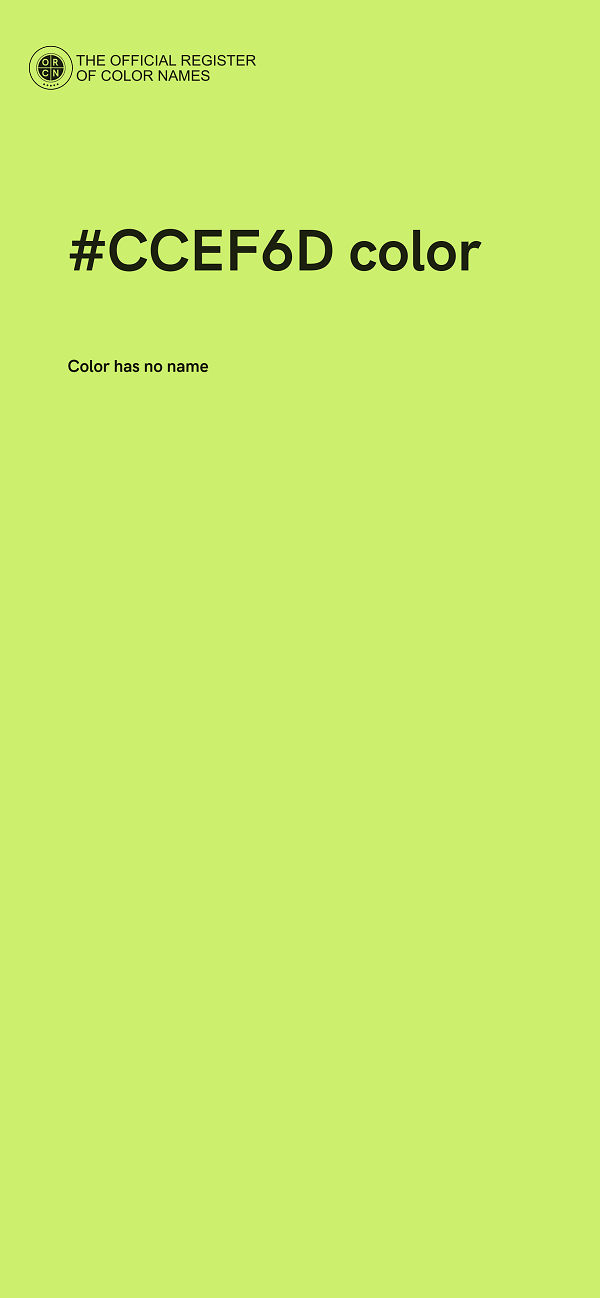 #CCEF6D color image