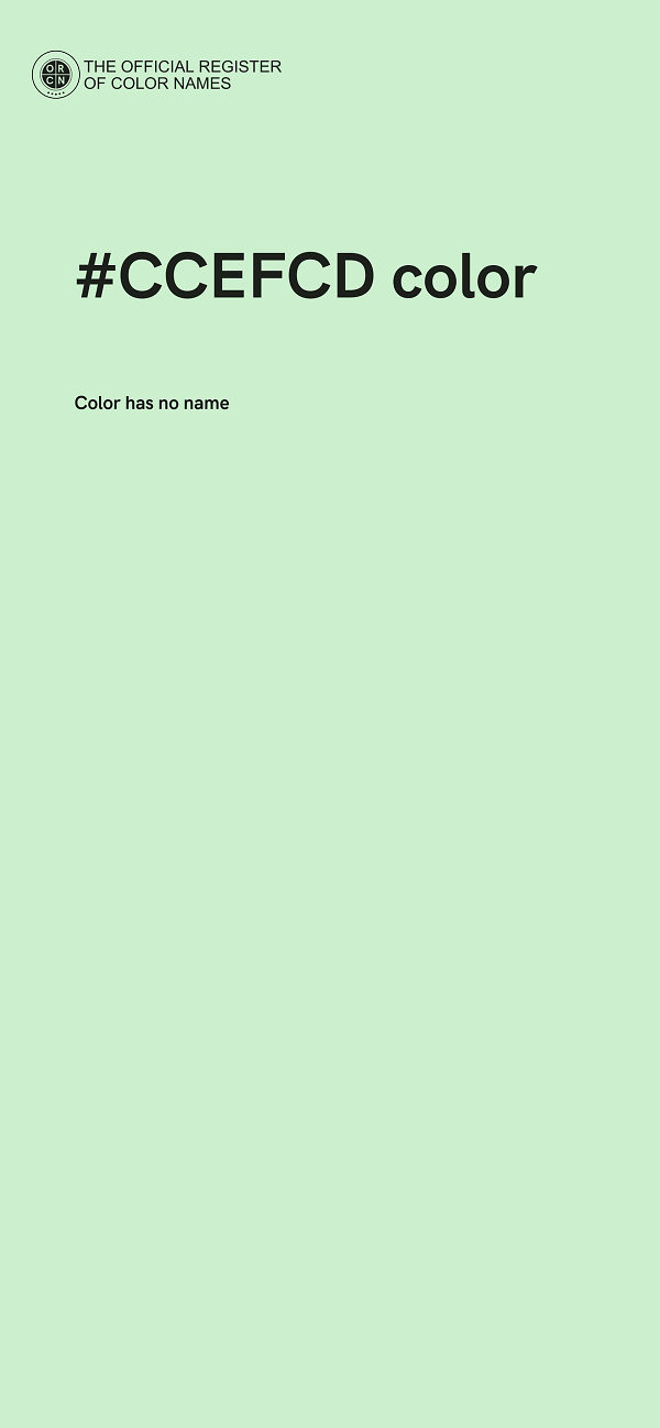 #CCEFCD color image