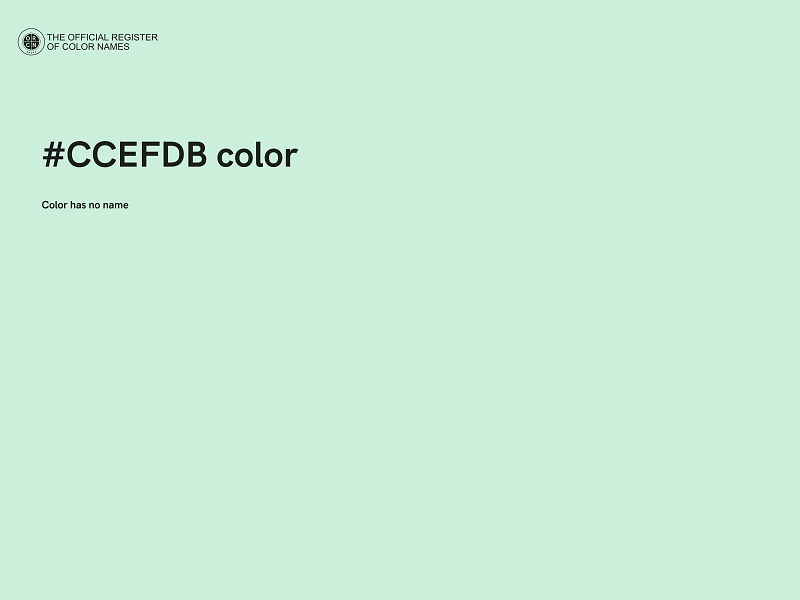 #CCEFDB color image