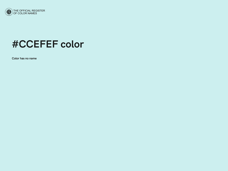 #CCEFEF color image