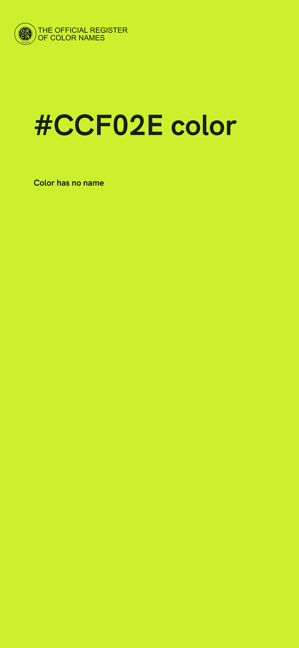 #CCF02E color image