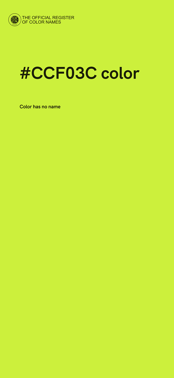 #CCF03C color image