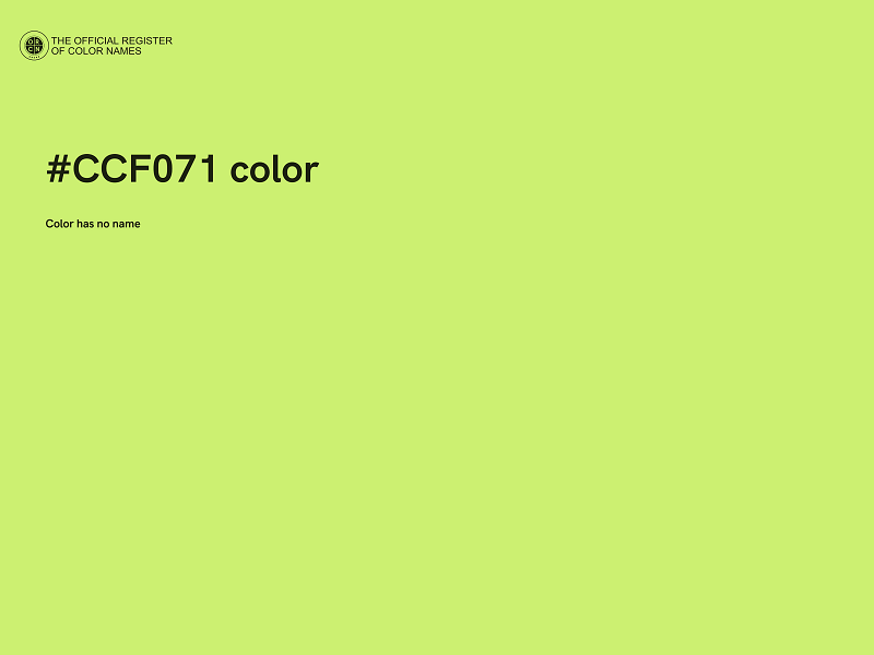 #CCF071 color image