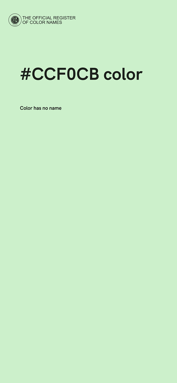 #CCF0CB color image