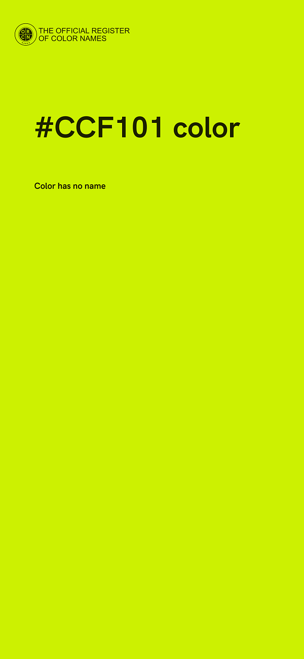#CCF101 color image