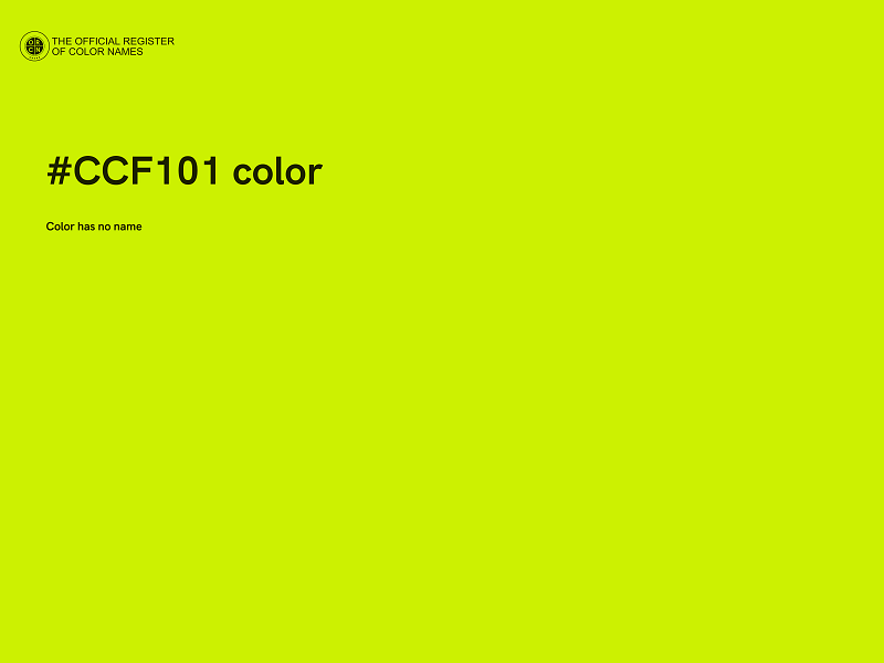 #CCF101 color image