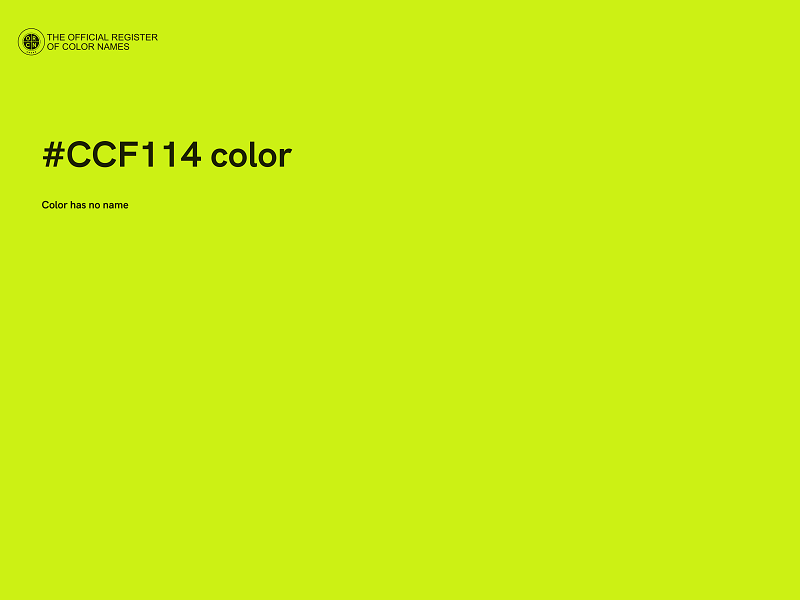 #CCF114 color image