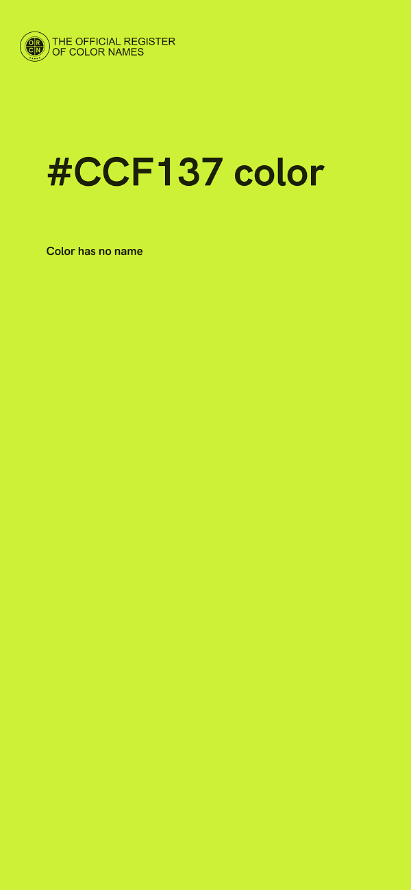 #CCF137 color image
