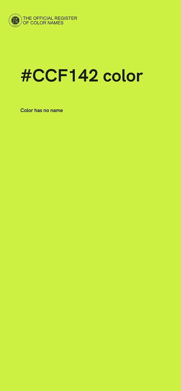 #CCF142 color image