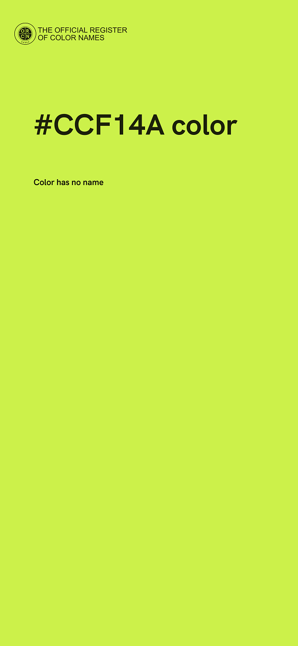 #CCF14A color image