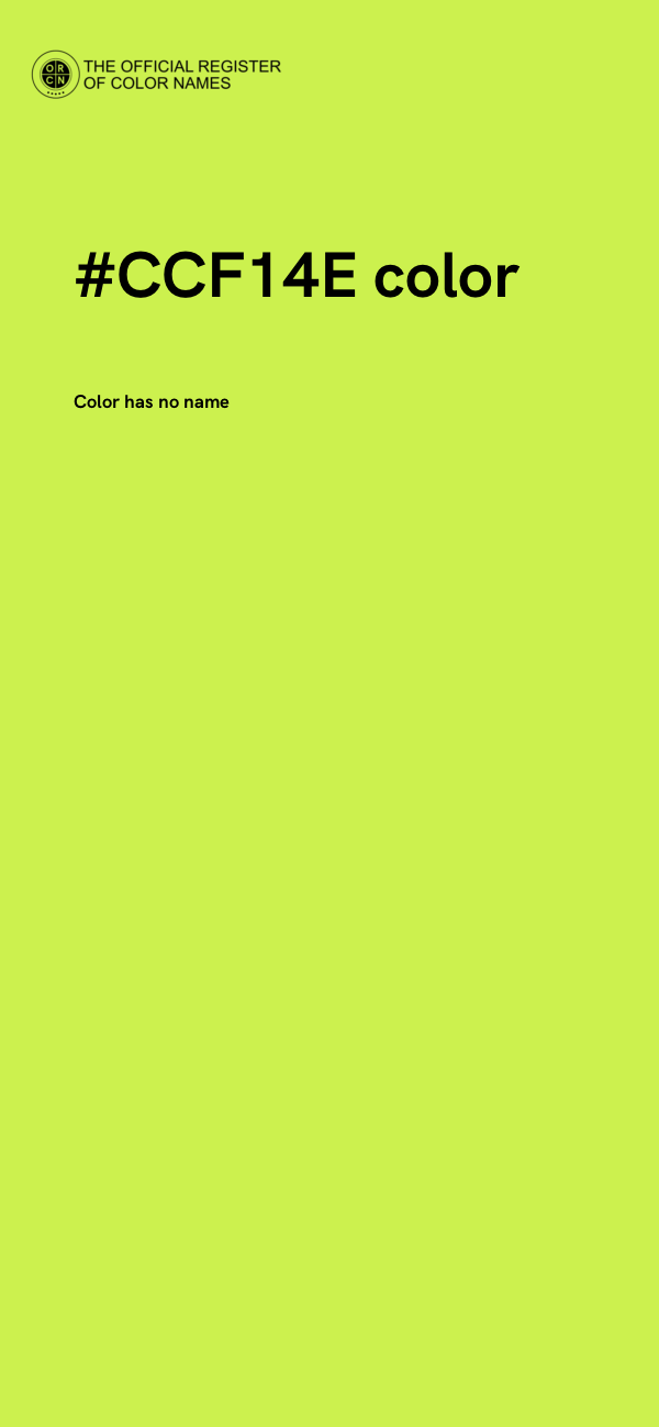 #CCF14E color image