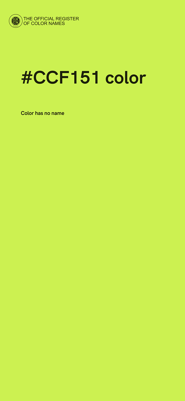 #CCF151 color image