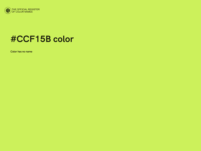 #CCF15B color image
