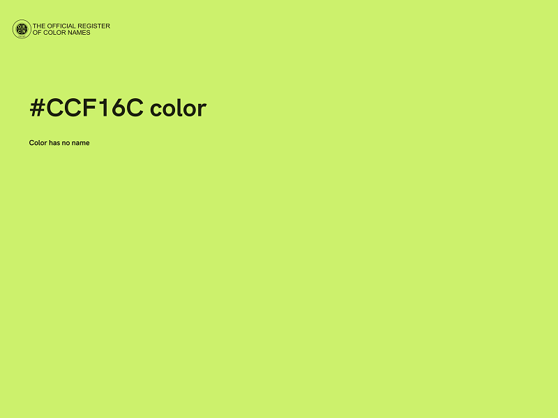 #CCF16C color image