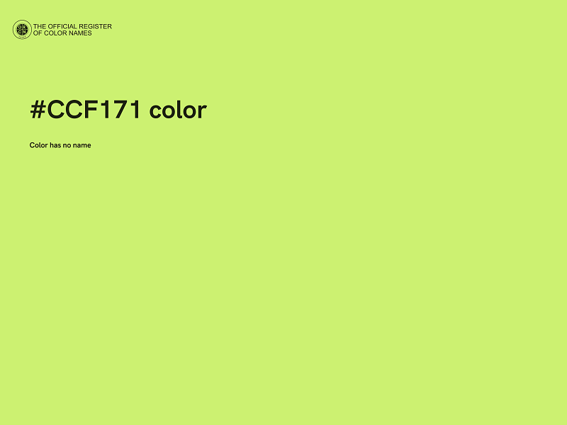 #CCF171 color image