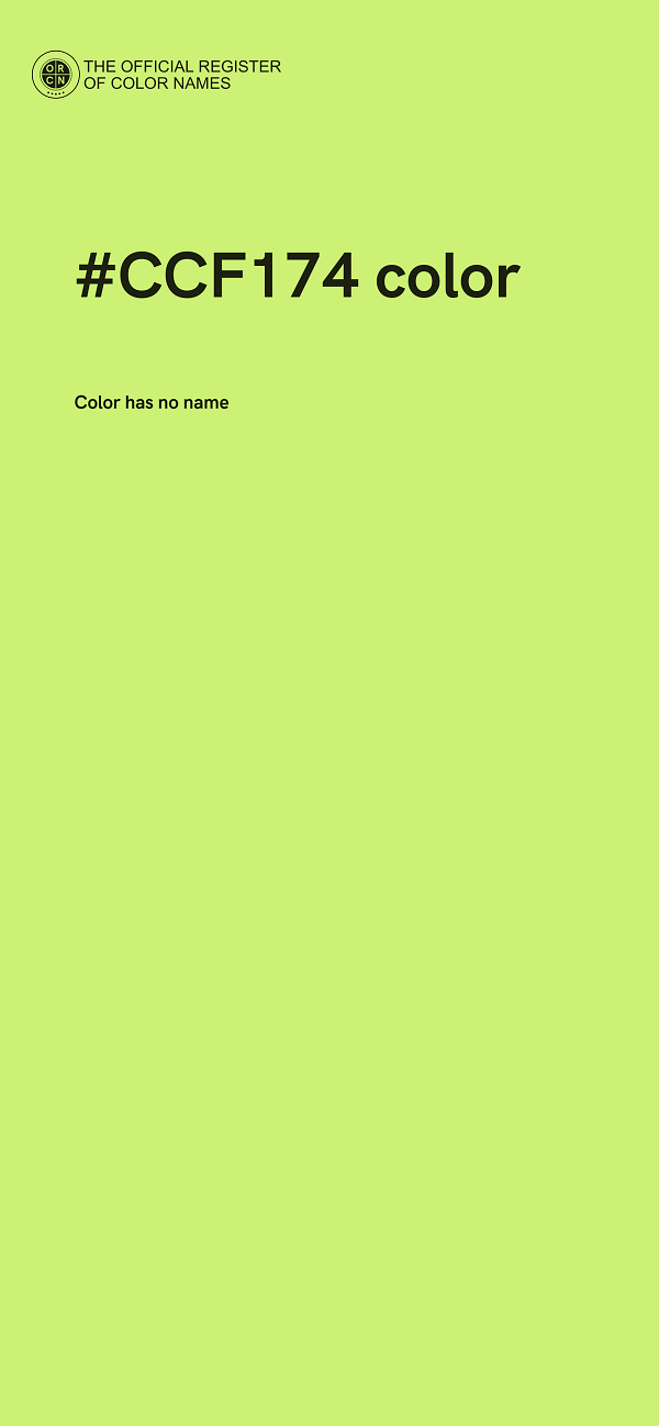 #CCF174 color image