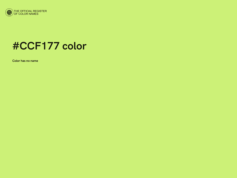 #CCF177 color image