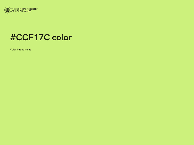 #CCF17C color image