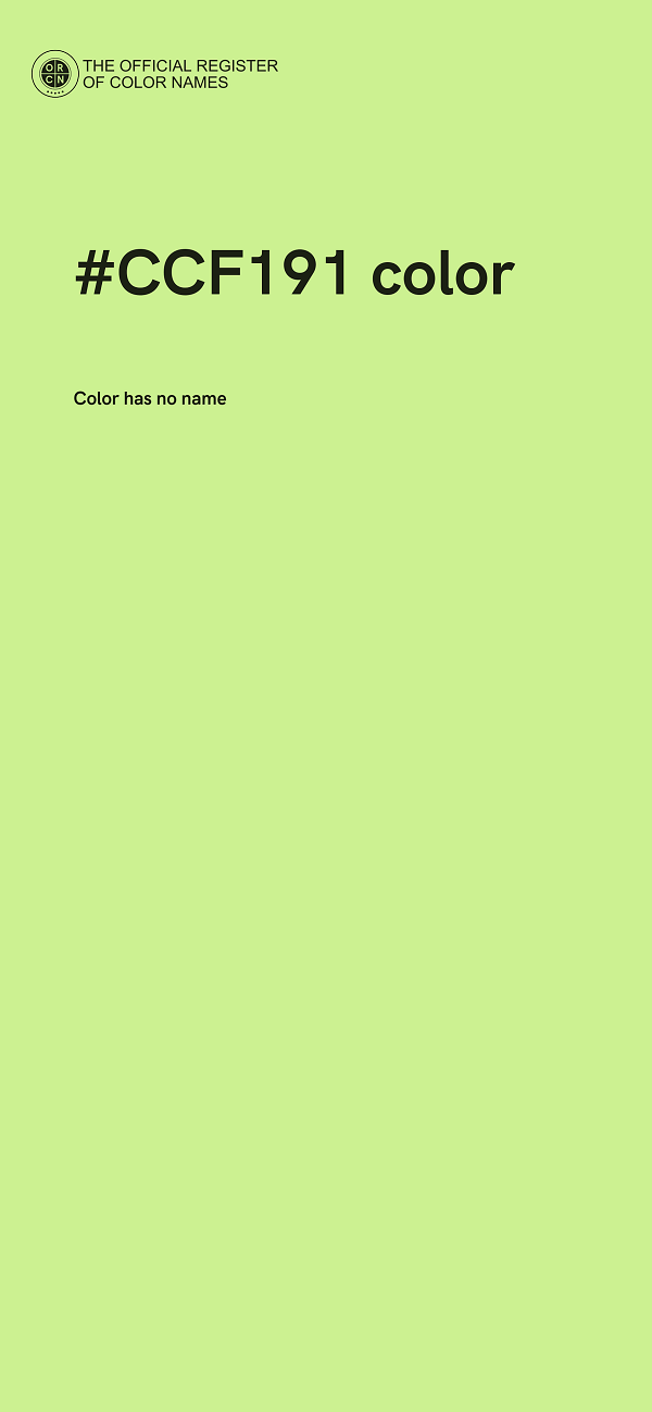 #CCF191 color image