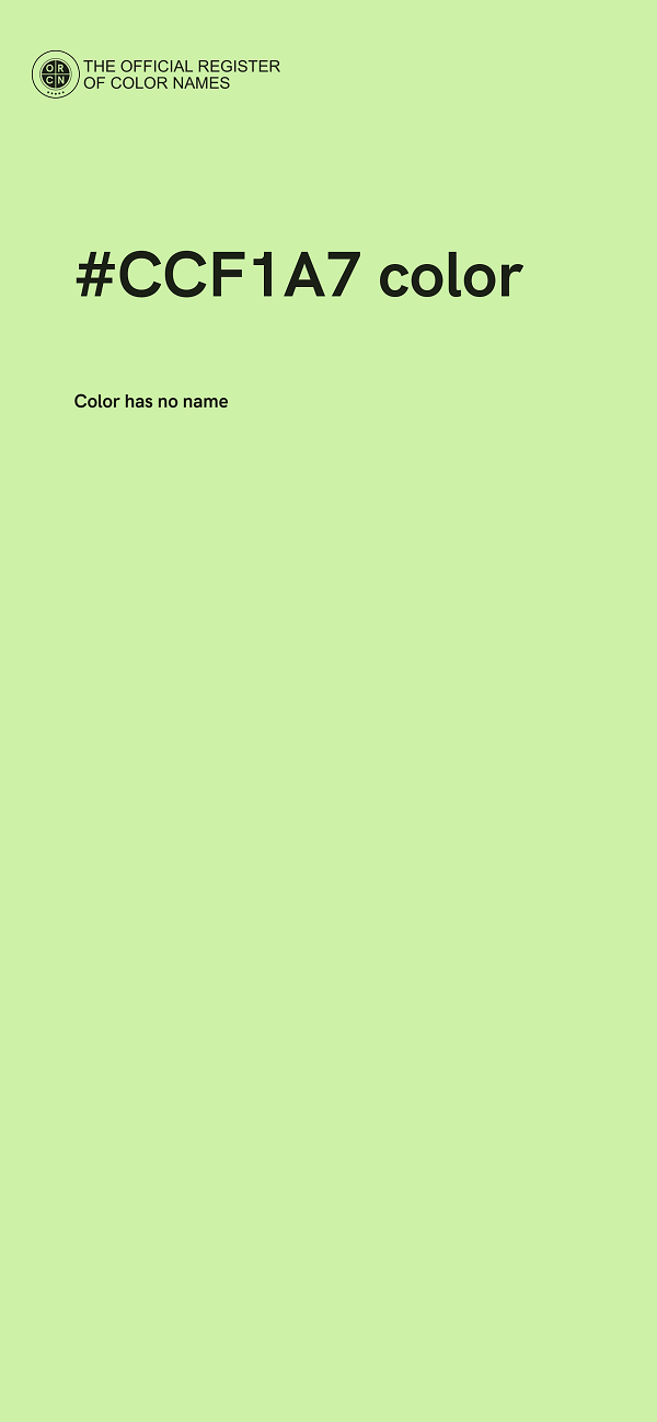 #CCF1A7 color image