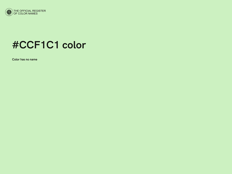 #CCF1C1 color image