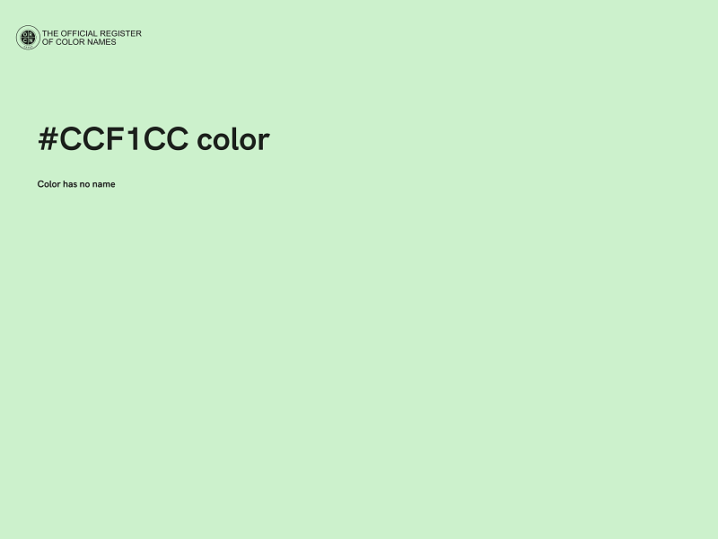 #CCF1CC color image