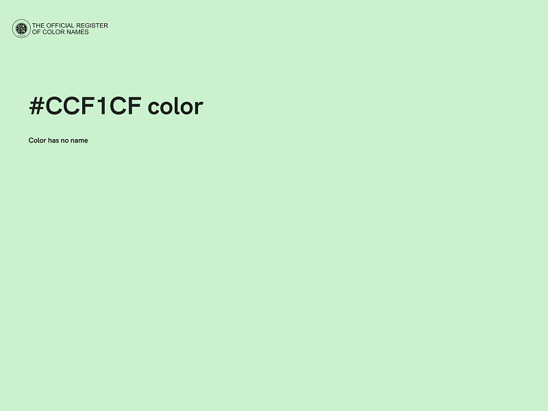 #CCF1CF color image