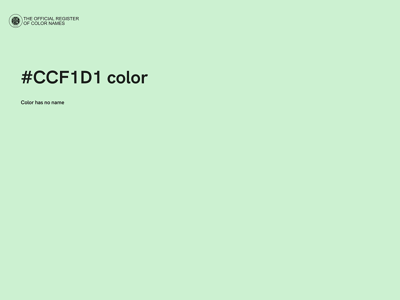 #CCF1D1 color image