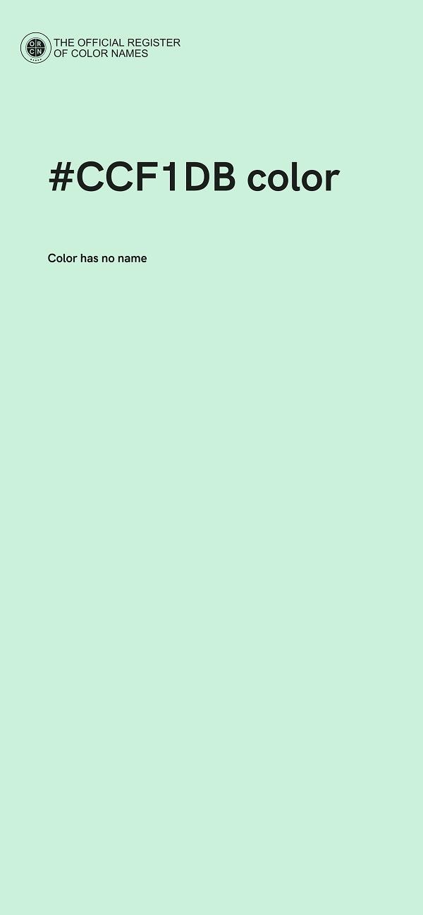 #CCF1DB color image