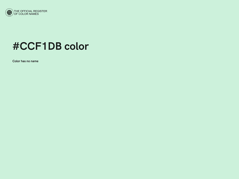 #CCF1DB color image