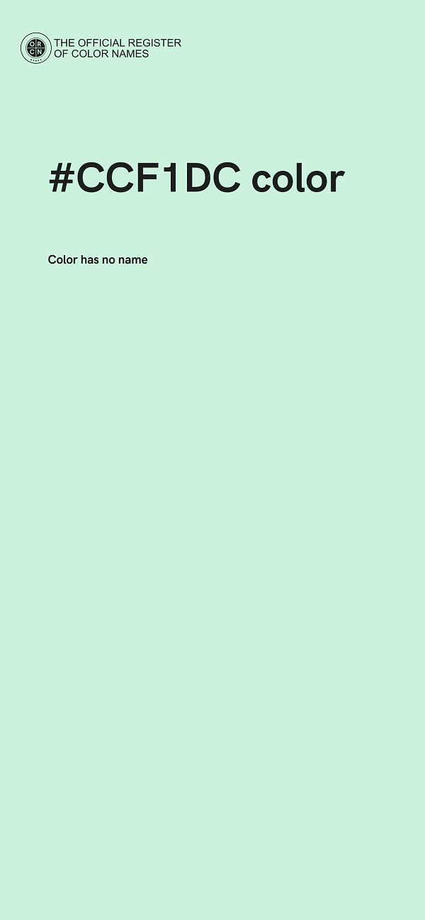 #CCF1DC color image