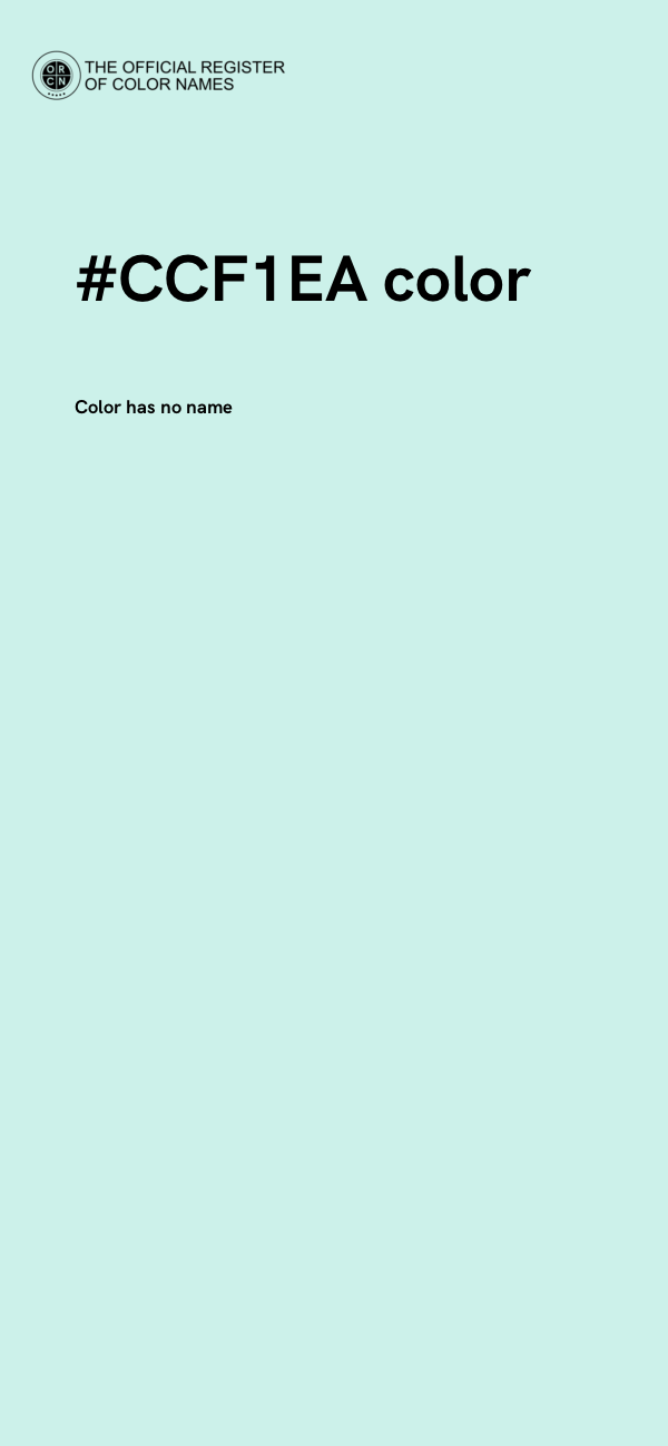 #CCF1EA color image