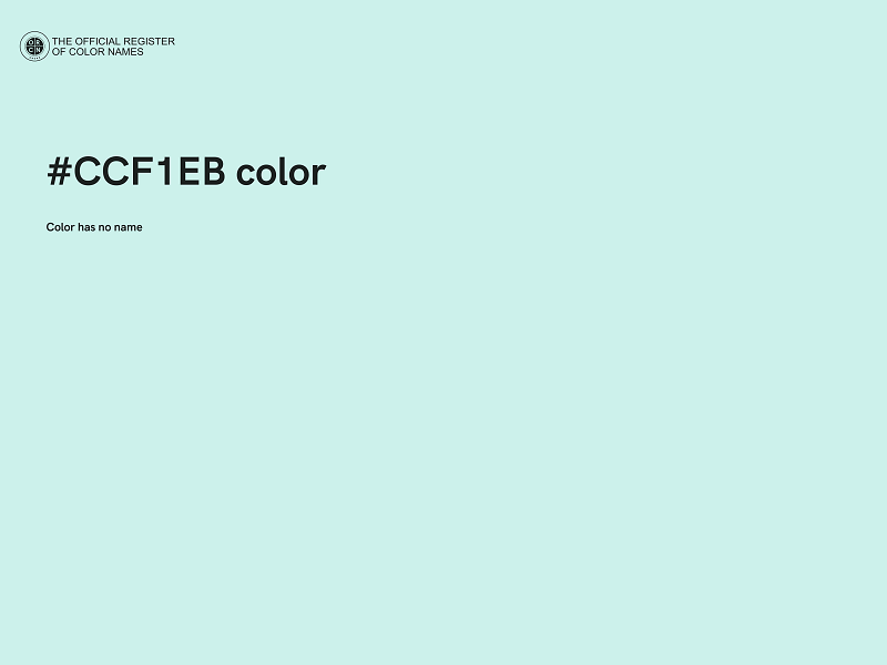 #CCF1EB color image