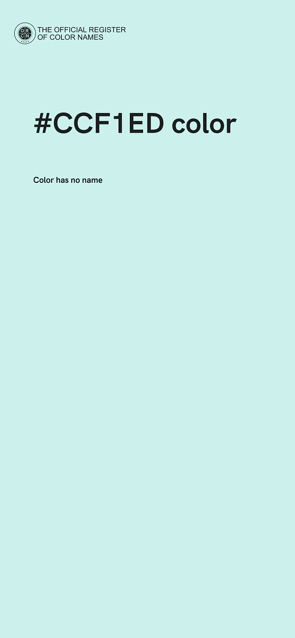 #CCF1ED color image