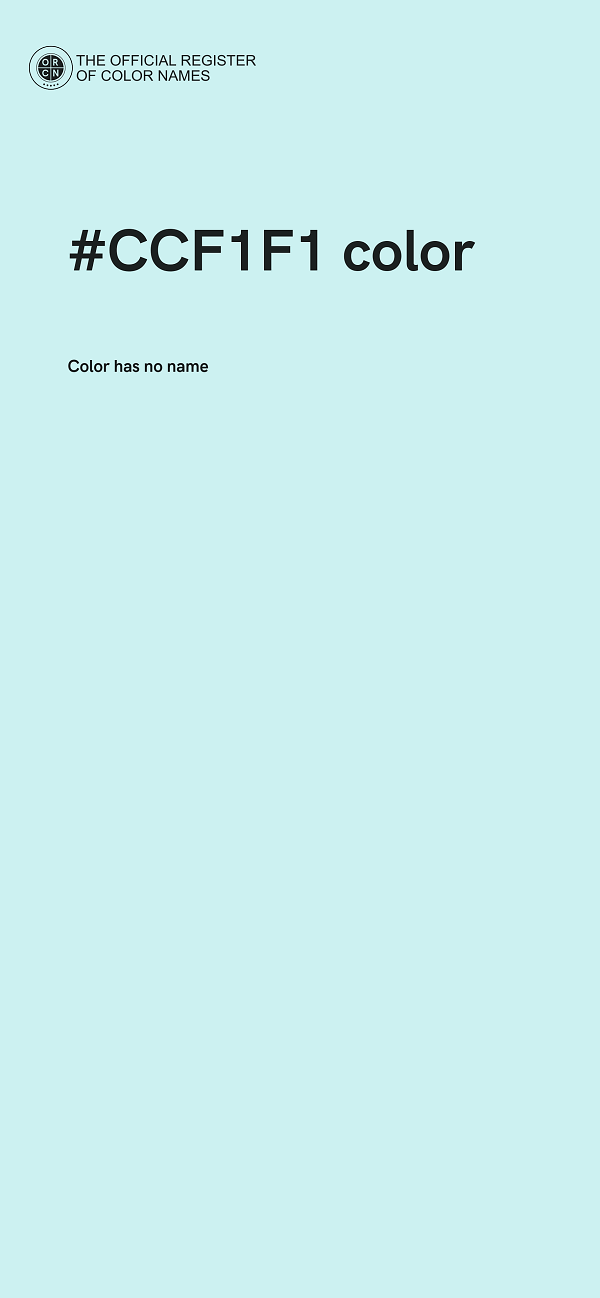 #CCF1F1 color image