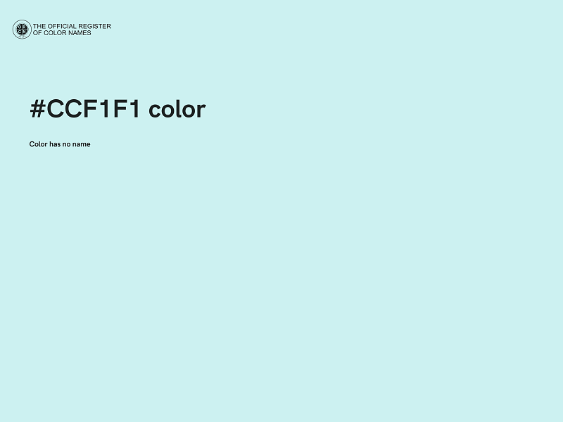 #CCF1F1 color image