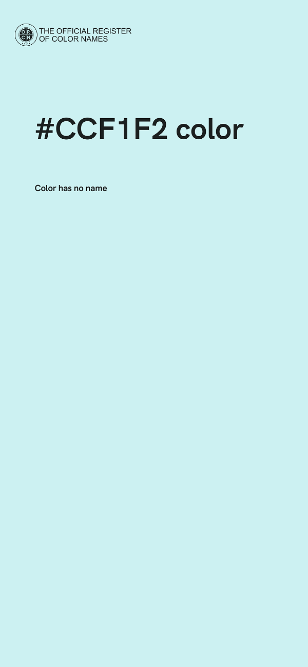 #CCF1F2 color image