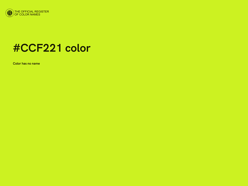 #CCF221 color image
