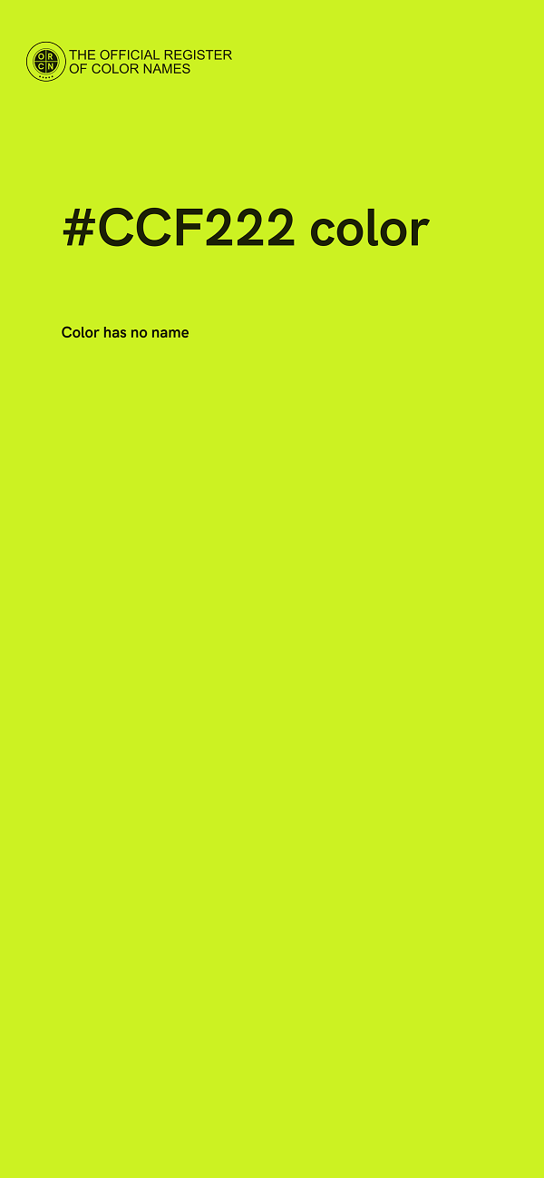 #CCF222 color image