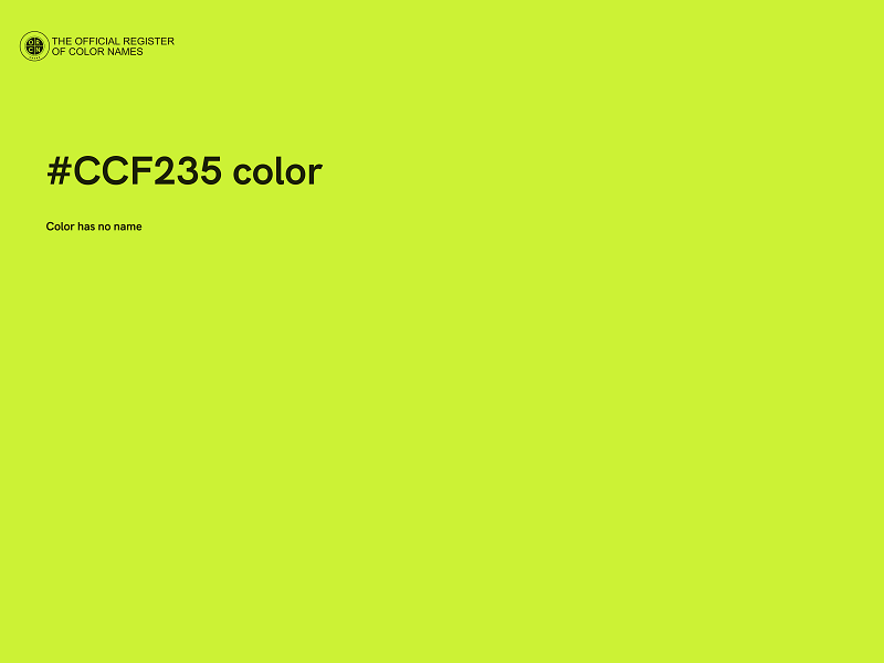#CCF235 color image