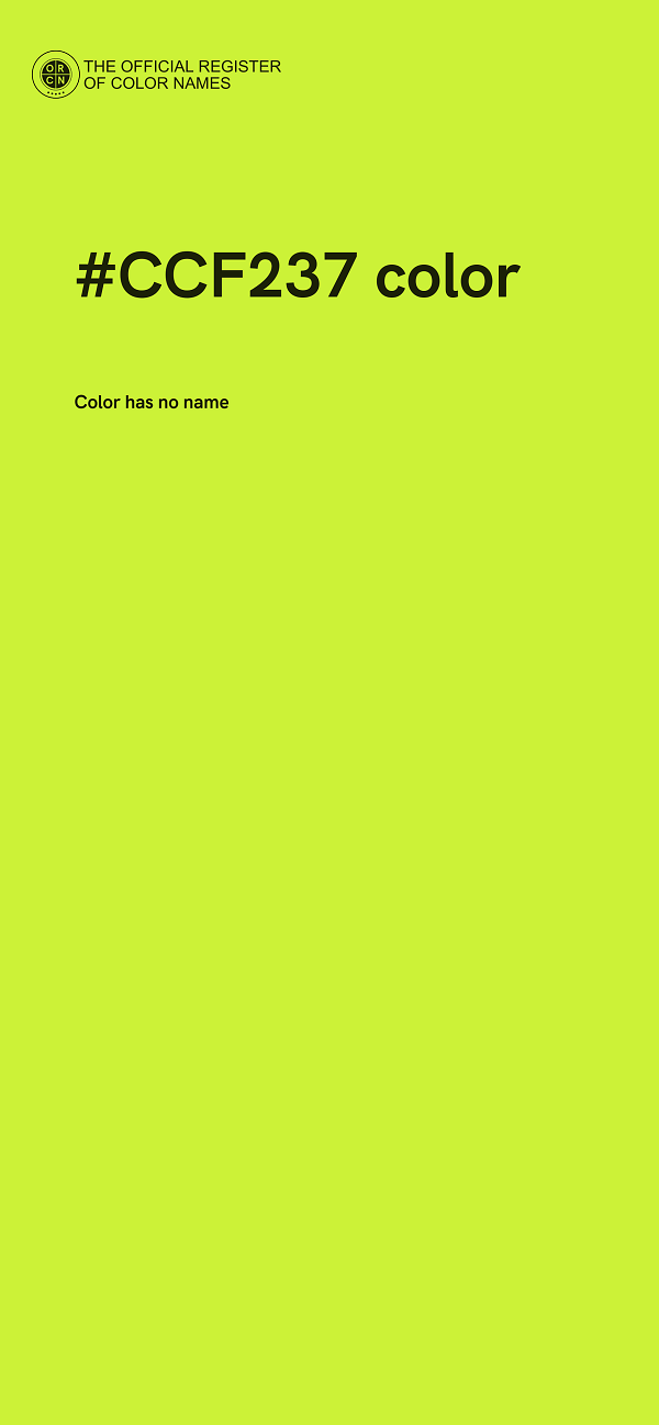 #CCF237 color image