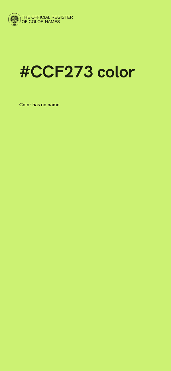 #CCF273 color image