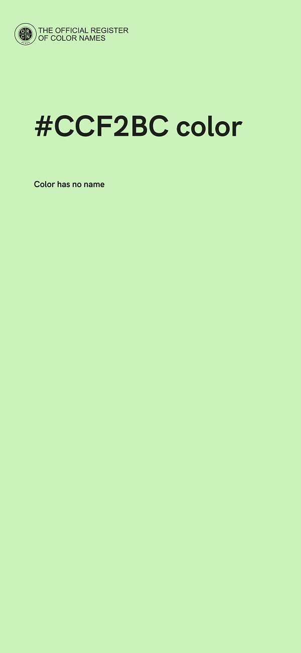 #CCF2BC color image