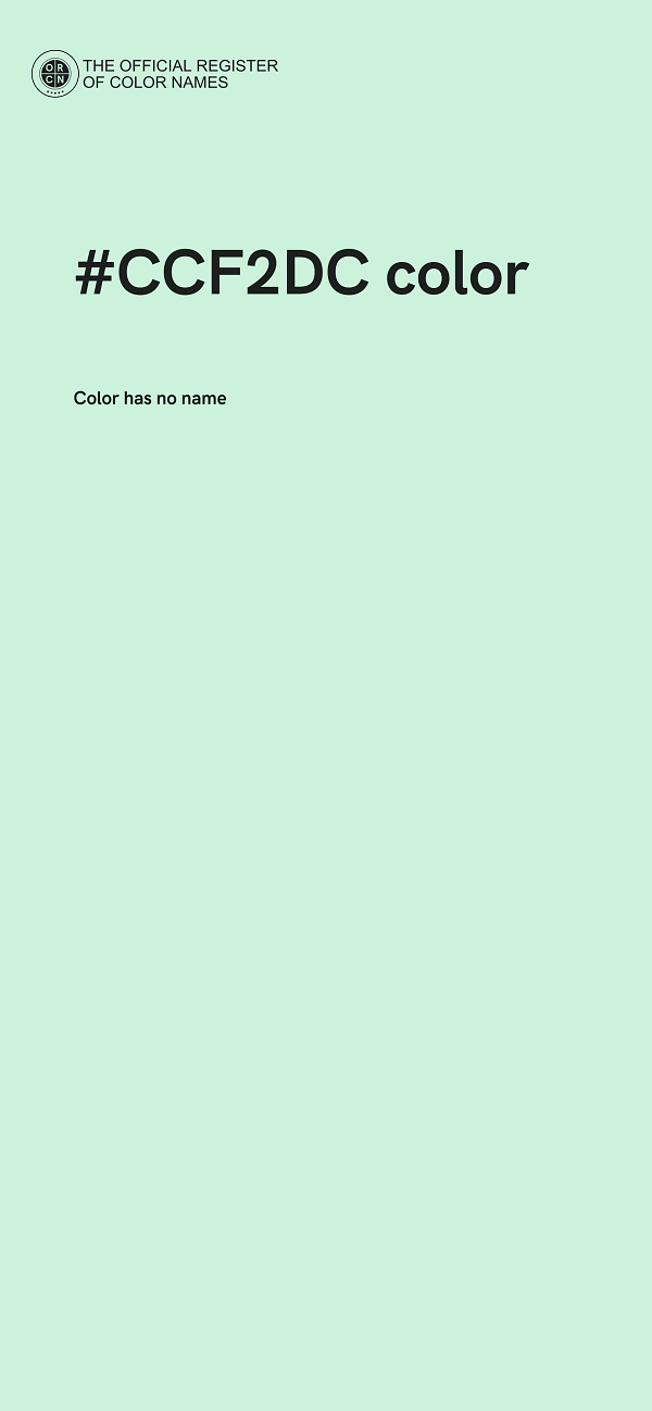 #CCF2DC color image