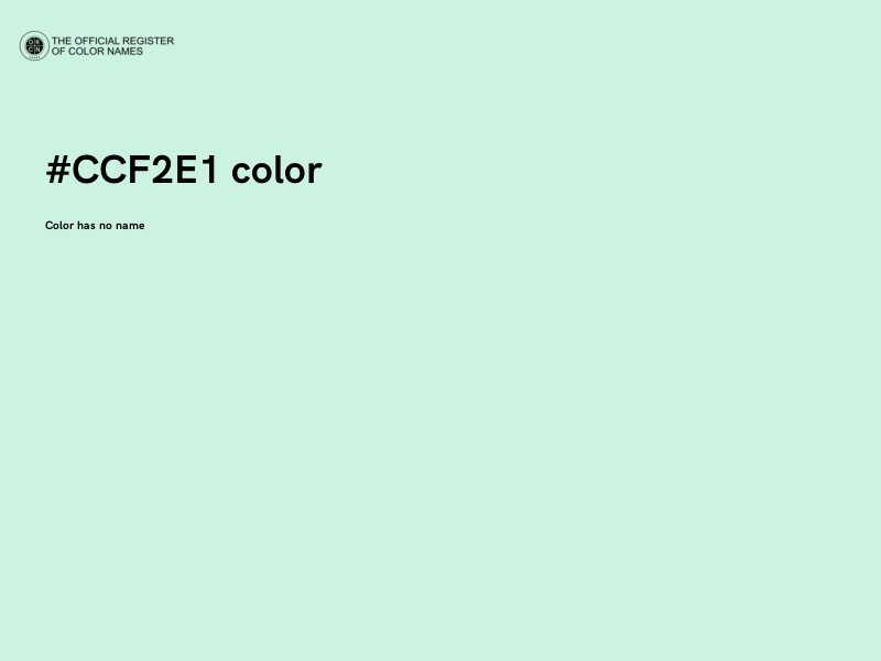 #CCF2E1 color image
