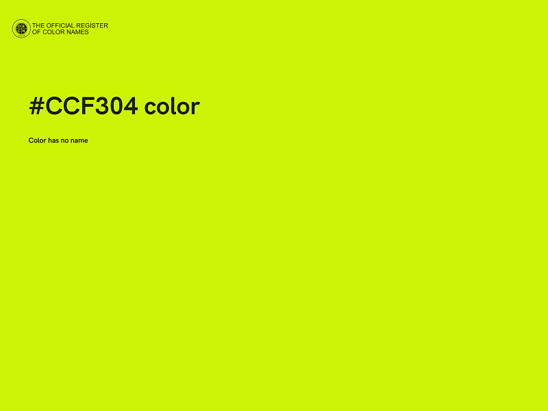 #CCF304 color image